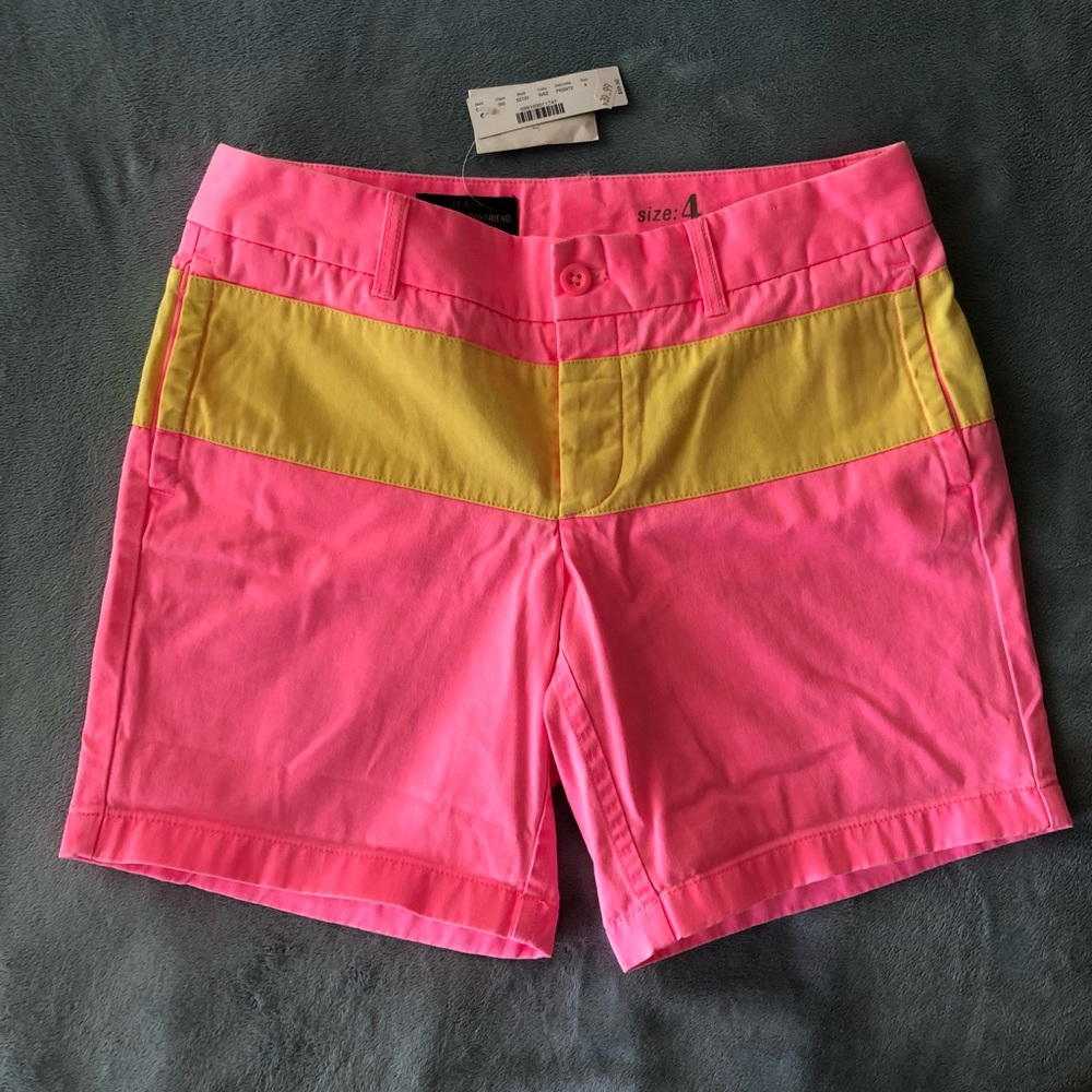 NWT J. Crew Broken in Boyfriend Pink Chino Shorts